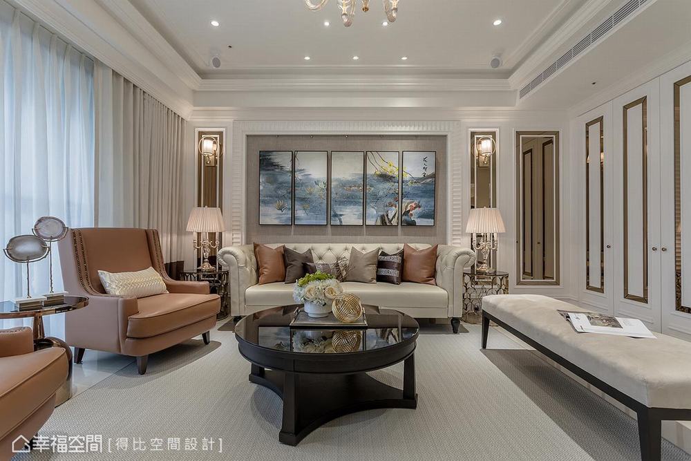 四居 大户型 新古典 风水 文昌位 客厅图片来自幸福空间在典藏艺术 172平古典风水宅的分享