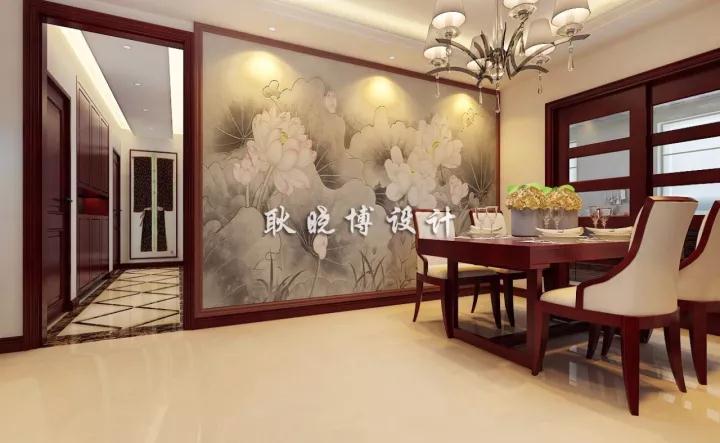 餐厅图片来自沈阳百家装饰小姜在法兰香颂230平新中式风格的分享