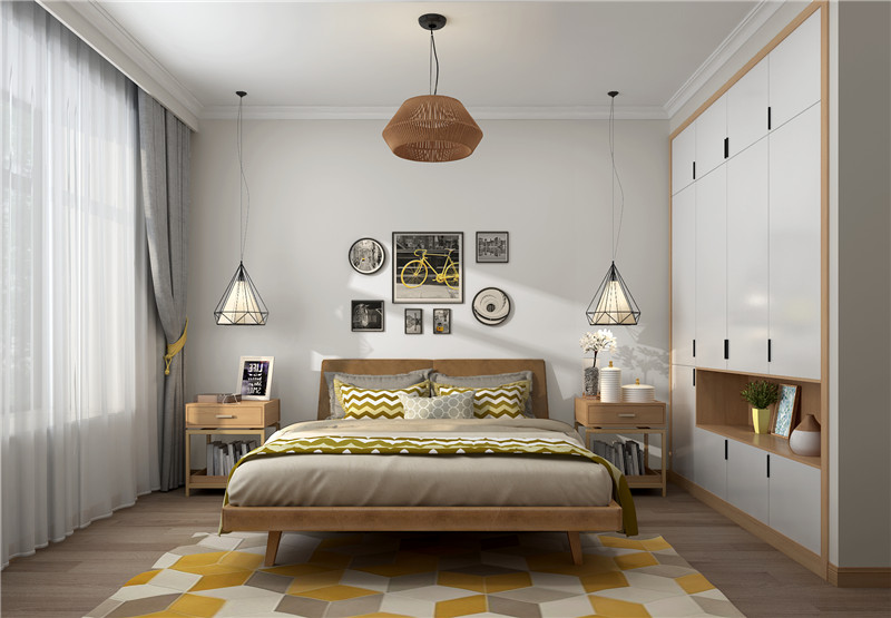简约 欧式 二居 三居 白领 收纳 卧室图片来自金空间装饰集团在八方小区现代简约风欣赏的分享
