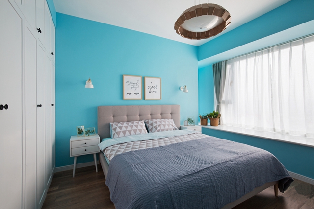 卧室图片来自峰光无限装饰大鹏在135㎡北欧风 清新大方又舒适的分享
