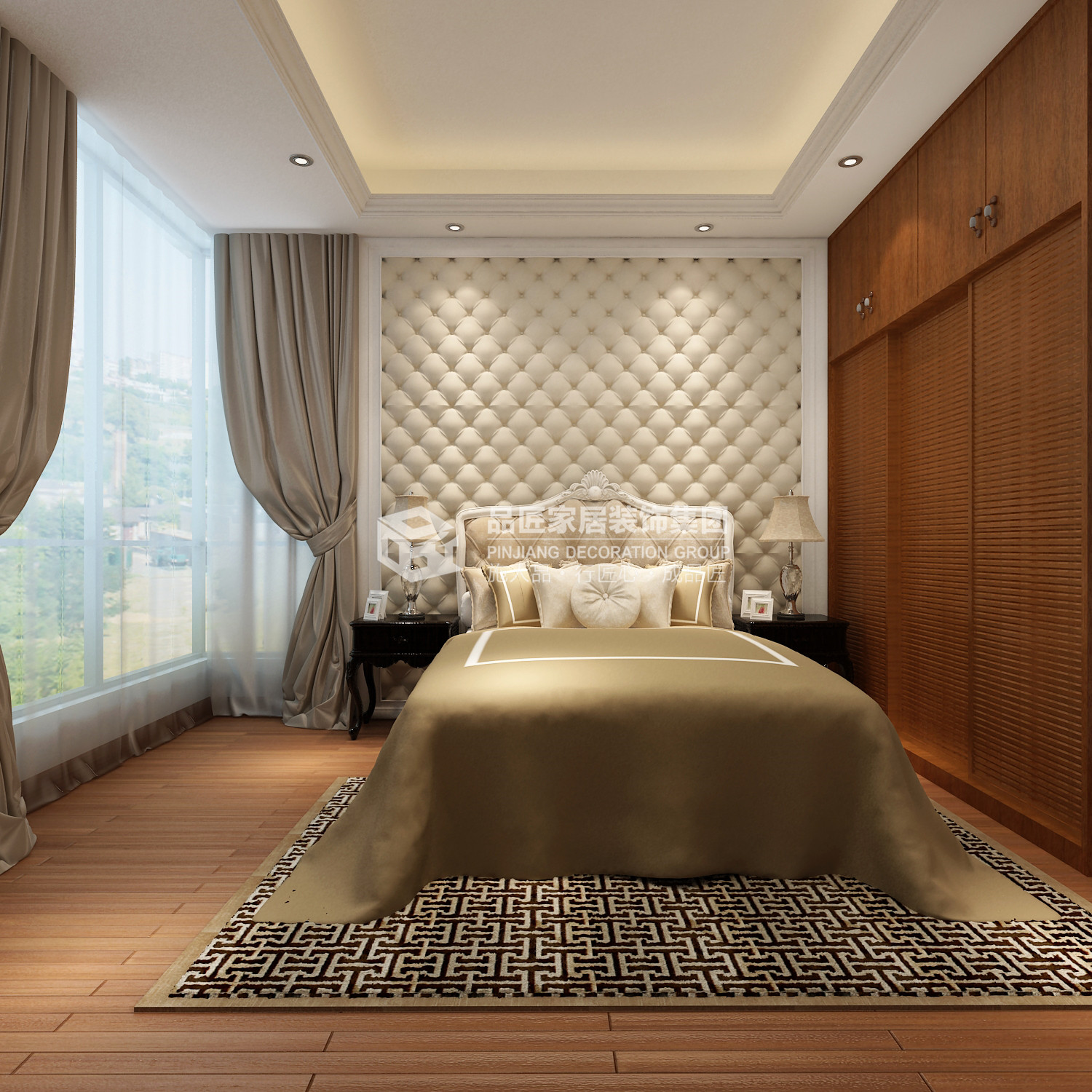 卧室图片来自广西品匠装饰集团在水悦龙湾欧式风格装修案例的分享