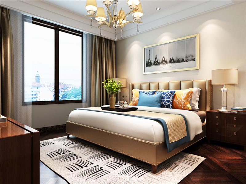 南益 二居 现代 装修效果图 室内装修 卧室图片来自龙发装饰天津公司在南益名士华庭二居现代风格的分享