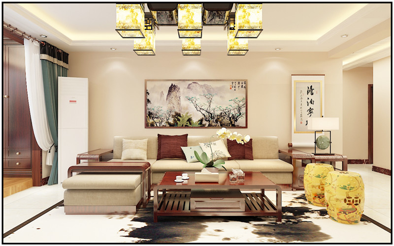 客厅图片来自金空间装饰集团在汇金城新中式风的分享