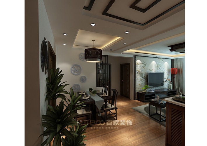 其仕和裕 中式风格 三居 客厅图片来自百家设计小刘在其仕和裕100平中式风格半包4万的分享