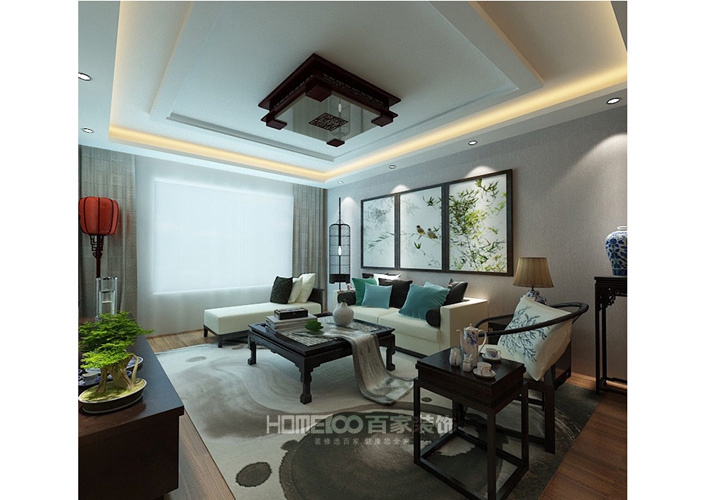 其仕和裕 中式风格 三居 客厅图片来自百家设计小刘在其仕和裕100平中式风格半包4万的分享