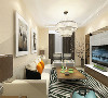 客厅作为待客区域，要明快光鲜，用浅色地砖，使整体有一种简洁清爽的感觉，