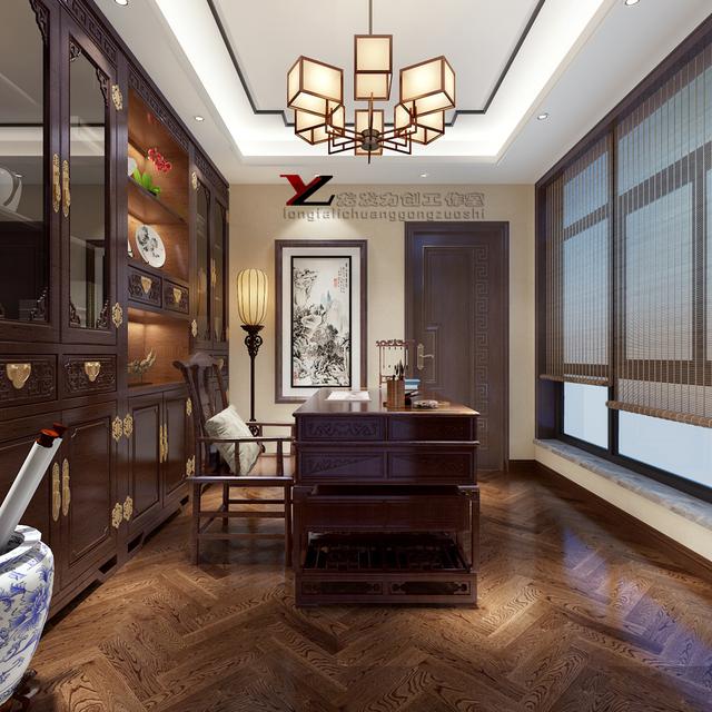 新中式风格 御宾府 四居室图片来自西安龙发装饰FA在御宾府·新中式风格·四居室的分享