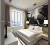 主卧室采用简洁的图案的与白色相呼应。现代风格属于都市生活中的的一茉绿色，倡导“简单但不简约