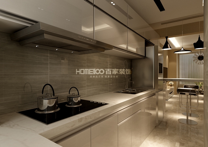 二居 昆山豪庭 港式风格 厨房图片来自百家设计小刘在昆山豪庭92平港式风格半包3.5万的分享