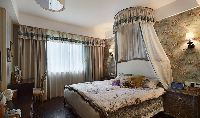 简约 混搭 三居 别墅 80后 美式 卧室图片来自众意装饰 李潇在融创天朗珑府美式风格案例的分享