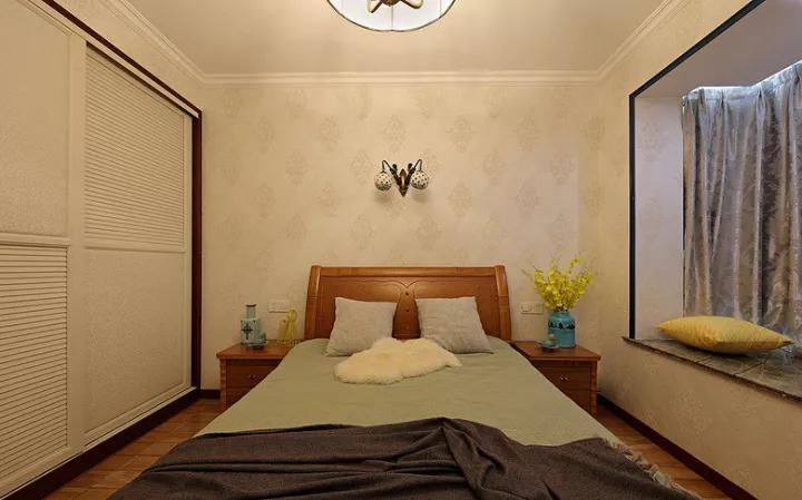 美式 三居 卧室图片来自tjsczs88在106㎡美式雅致风的分享