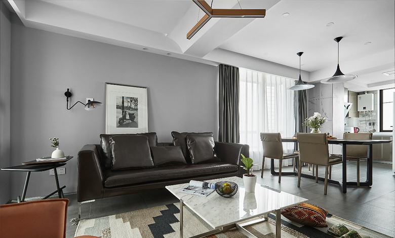 客厅图片来自家装大管家在轻松惬意 110平现代简约舒适3居的分享