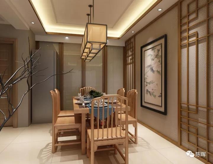新中式 三居 简约 中式 白领 餐厅图片来自众意装饰 李潇在长乐坊新中式风格案例的分享