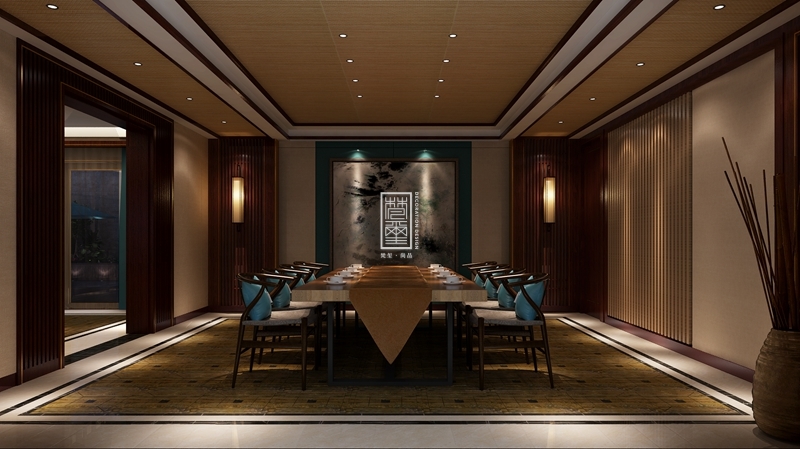 混搭 简美 新中式 私人会所 客厅图片来自田悦梵在裕鸿世界港私人会所的分享