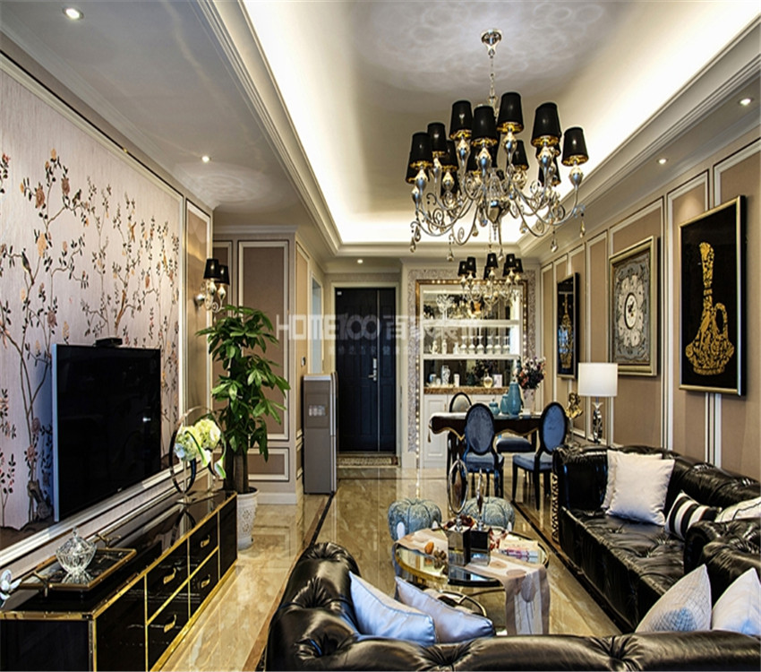 三居 金地铂悦 新古典风格 客厅图片来自百家设计小刘在金地铂悦128平新古典风格的分享
