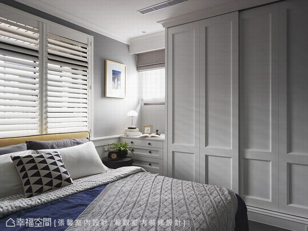 二居 美式 退休 卧室图片来自幸福空间在纯白无压 102平返台退休度假居的分享