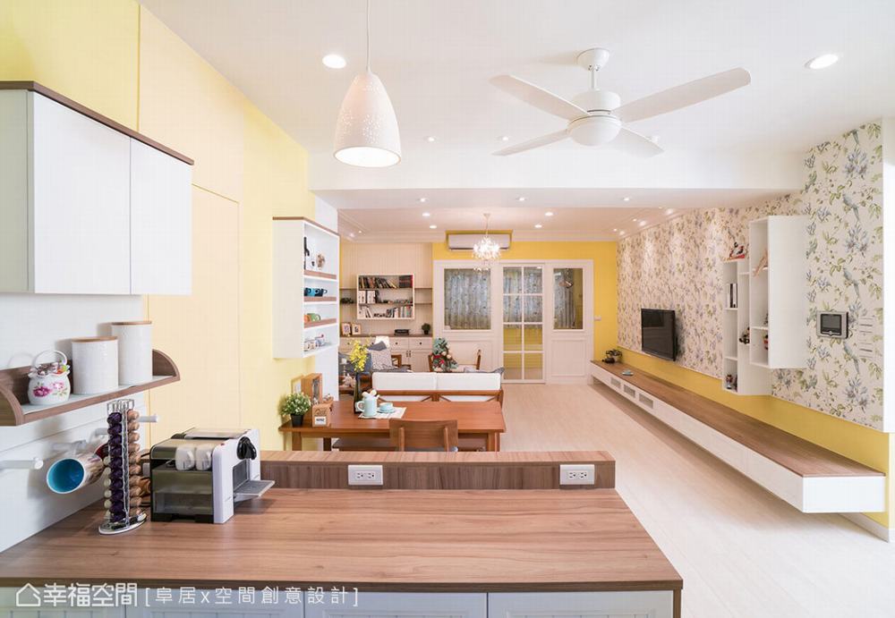 三居 田园 客厅图片来自幸福空间在102平触动指尖温度的美宅的分享