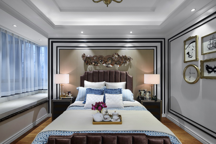 卧室图片来自子子装修装饰设计在西安宸宇装饰美式古典风格的分享