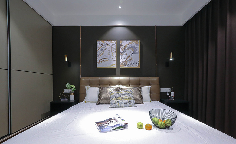 卧室图片来自家装大管家在极简主义 89平现代时尚摩登空间的分享