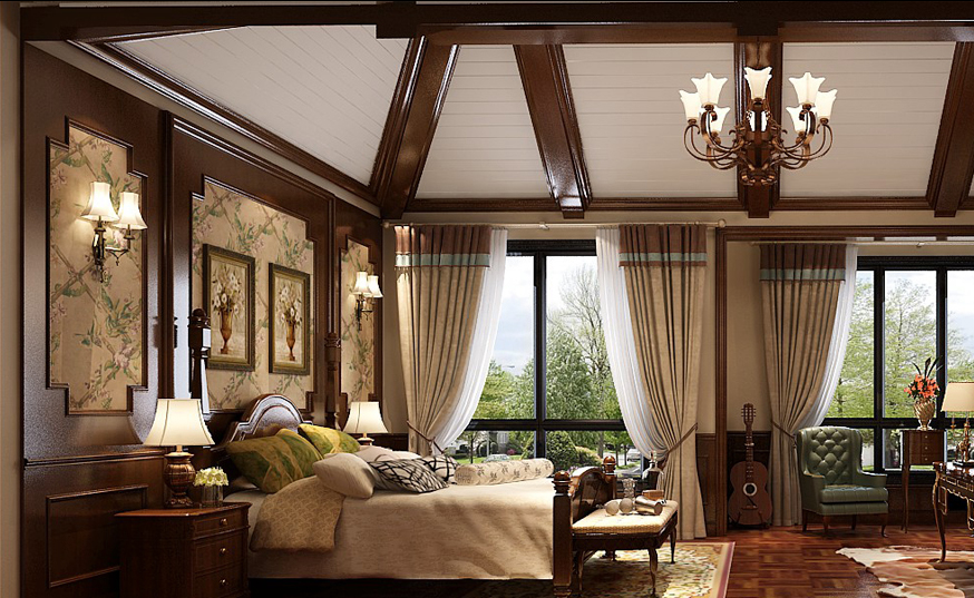 别墅 欧式 旧房改造 80后 卧室图片来自也儿在新古典观塘的分享