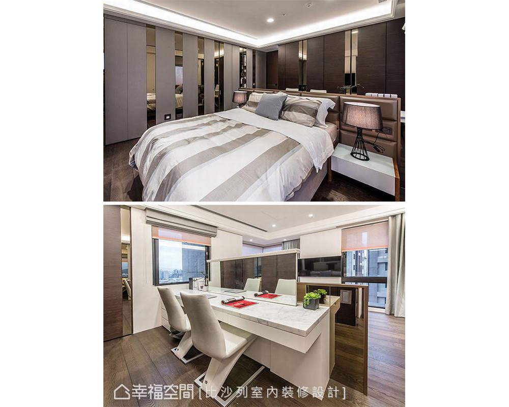三居 现代 大户型 卧室图片来自幸福空间在从客变做起 231平现代奢华美学的分享