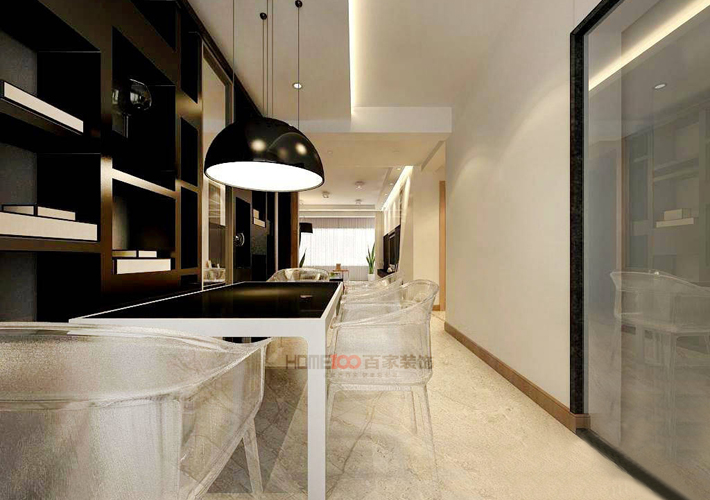 玉祥明居 港式风格 三居 餐厅图片来自百家设计小刘在玉祥明居126平港式风格全包12万的分享