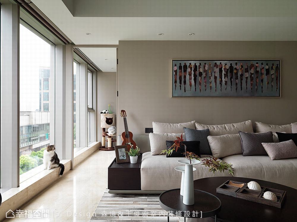 二居 现代 客厅图片来自幸福空间在99平衔蝉隐居 静享岁月美好的分享