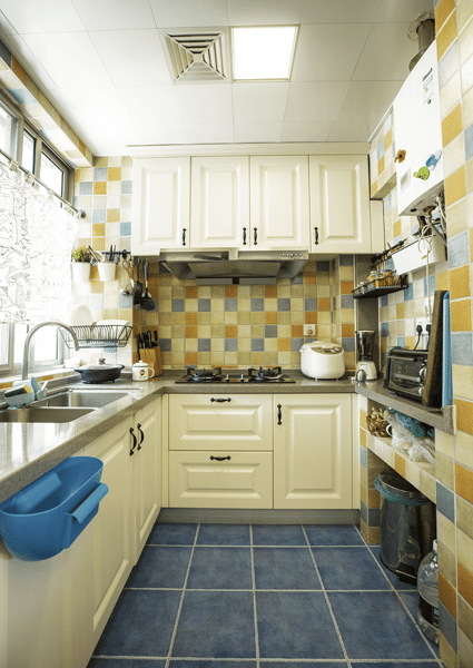 厨房图片来自家装大管家在冬日暖阳 130平美式雅致舒适居的分享