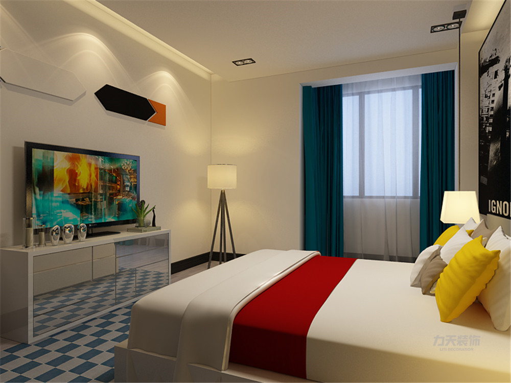 二居 领海嘉园 现代简约 卧室图片来自阳光力天装饰在力天装饰-领海嘉园-110㎡的分享
