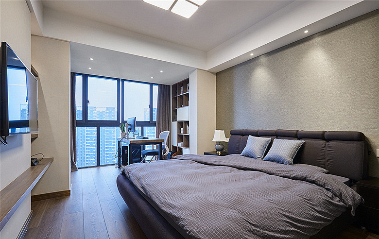 卧室图片来自家装大管家在简单而明亮 85平现代雅致舒适居的分享