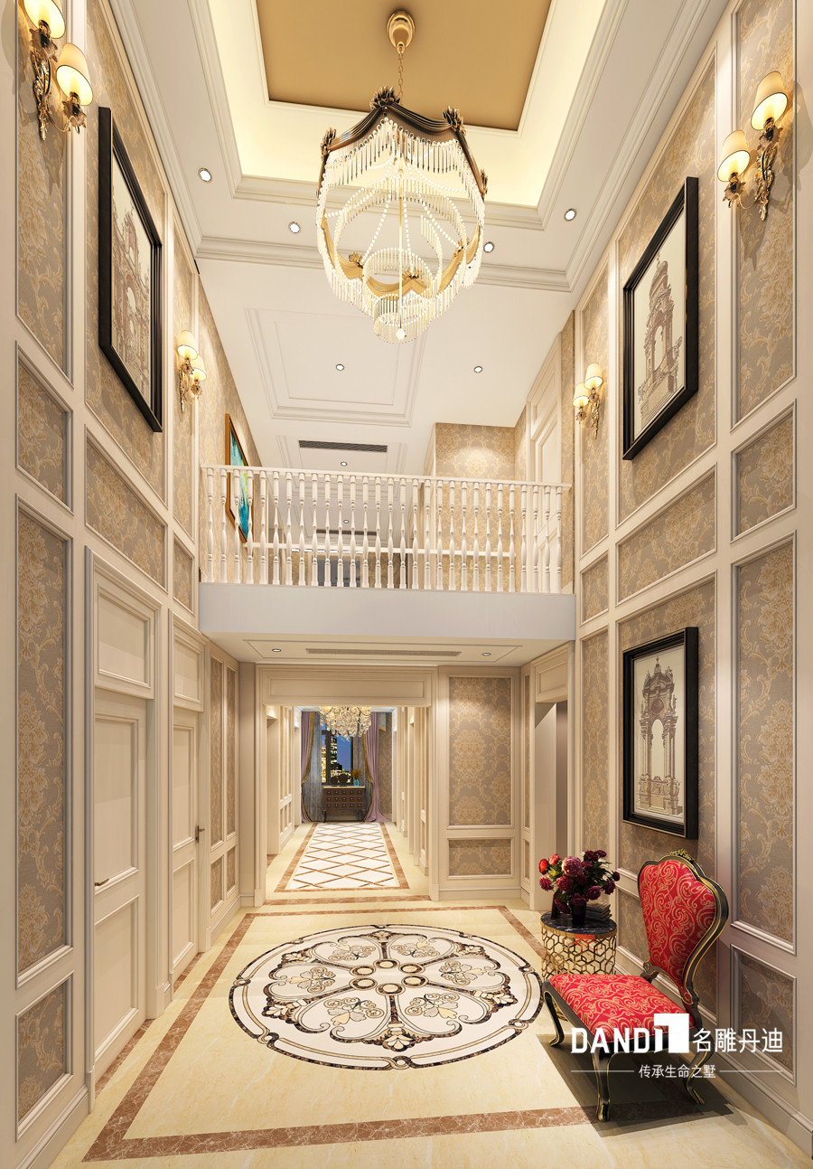 欧式 别墅 客厅图片来自名雕丹迪在新世界名携--600平-欧式的分享