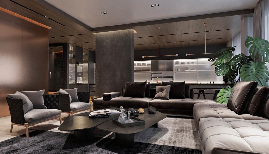 简约 客厅图片来自别墅设计师杨洋在简约豪华室内设计案例的分享