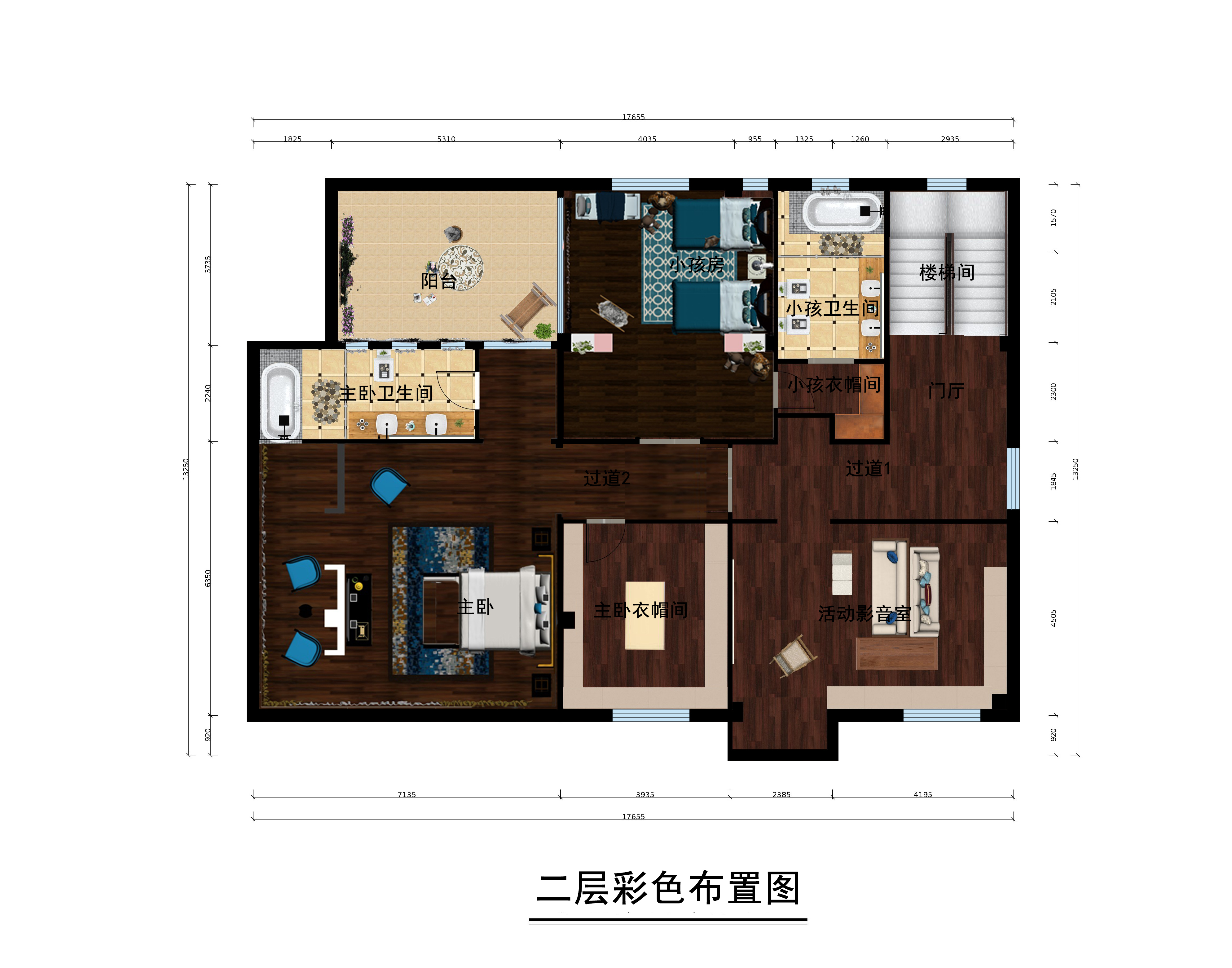 别墅 梦想改造家 客厅 中式 卧室 户型图图片来自业之峰装饰旗舰店在自建别墅    “烟山墨色居”的分享