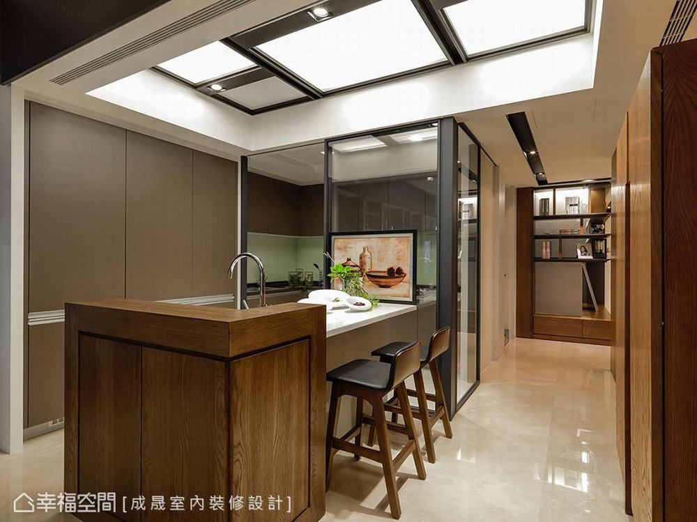 四居 大户型 现代 厨房图片来自幸福空间在绿景妆点 心旷神怡426平质感大宅的分享