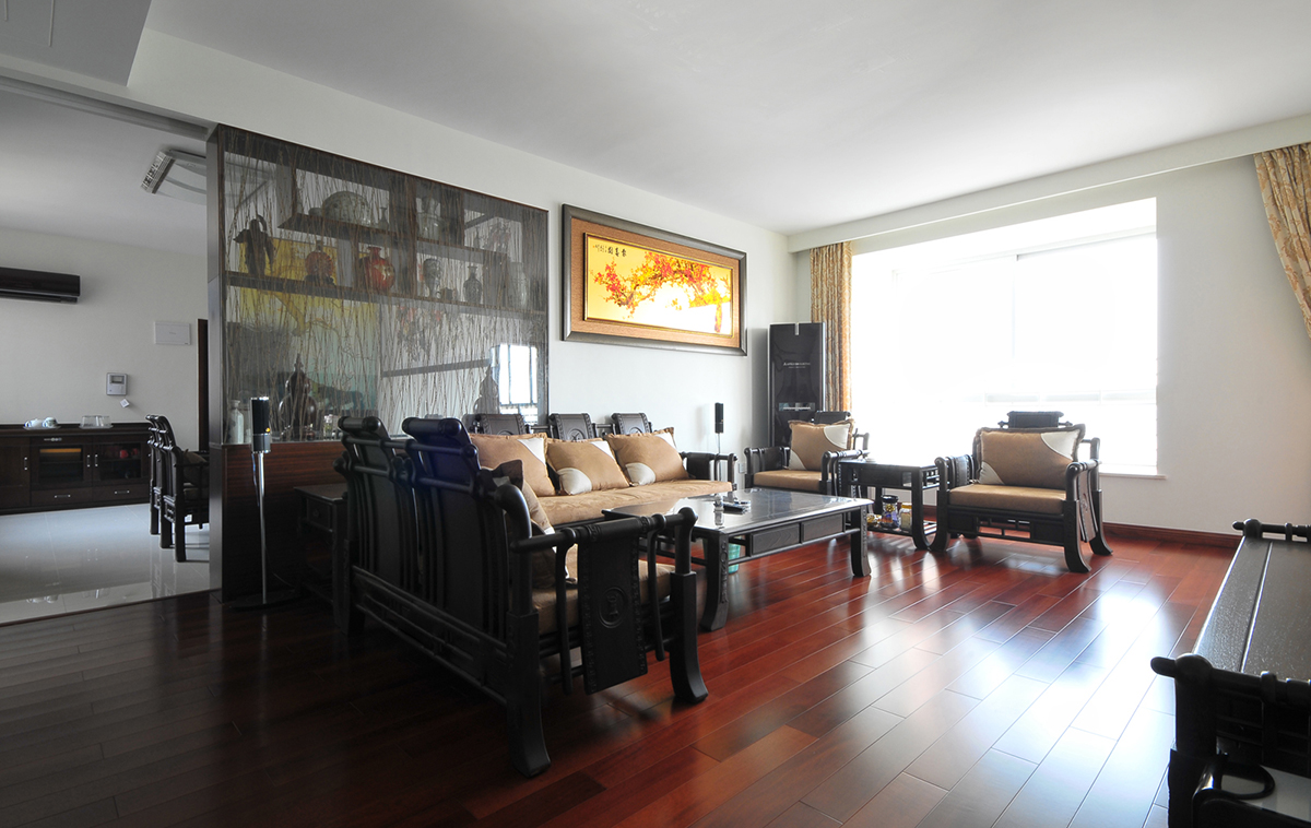三居 客厅图片来自金煌装饰有限公司在简约大气的新中式风格的分享
