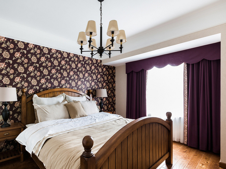 卧室图片来自家装大管家在一抹绿色 98平清新美式雅致空间的分享