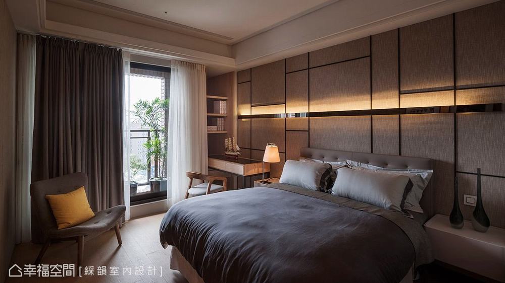 三居 现代 大户型 卧室图片来自幸福空间在多元材质运用 363平现代人文宅的分享
