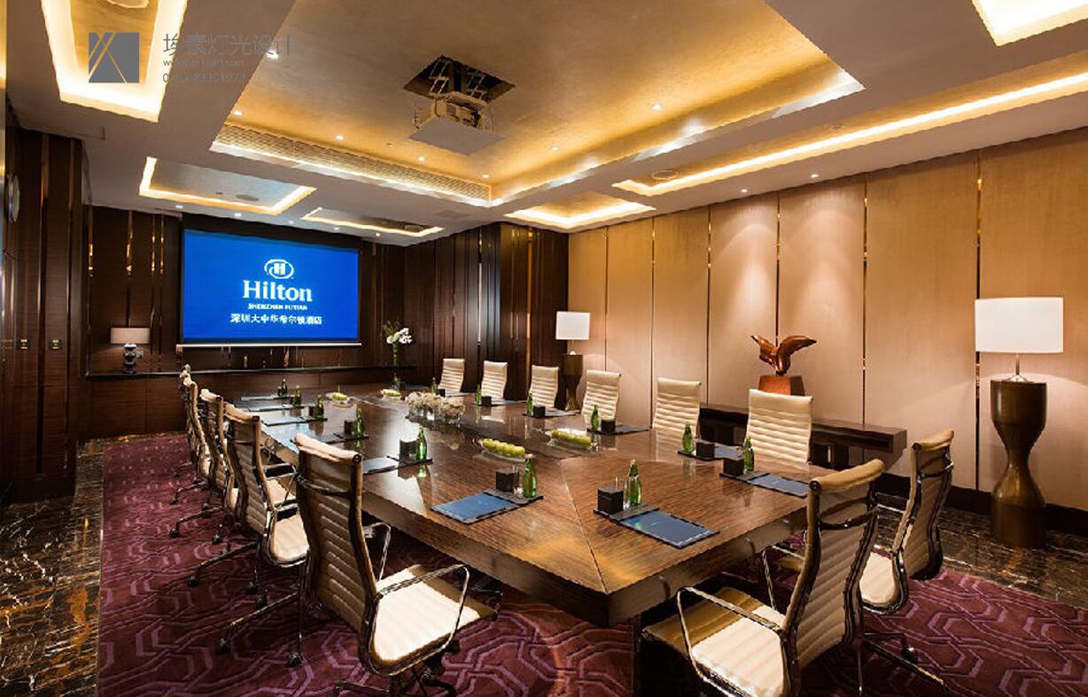 卧室 餐厅 会议室图片来自埃素灯光设计(ICEE)在深圳大中华希尔顿酒店的分享