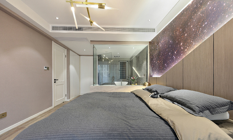 卧室图片来自家装大管家在年轻人喜欢 127平港式北欧3居室的分享