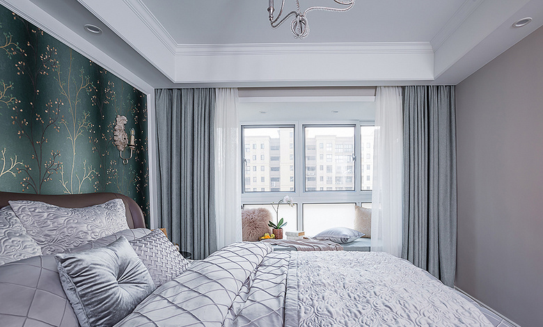 卧室图片来自家装大管家在高贵典雅 130平现代法式3居室的分享