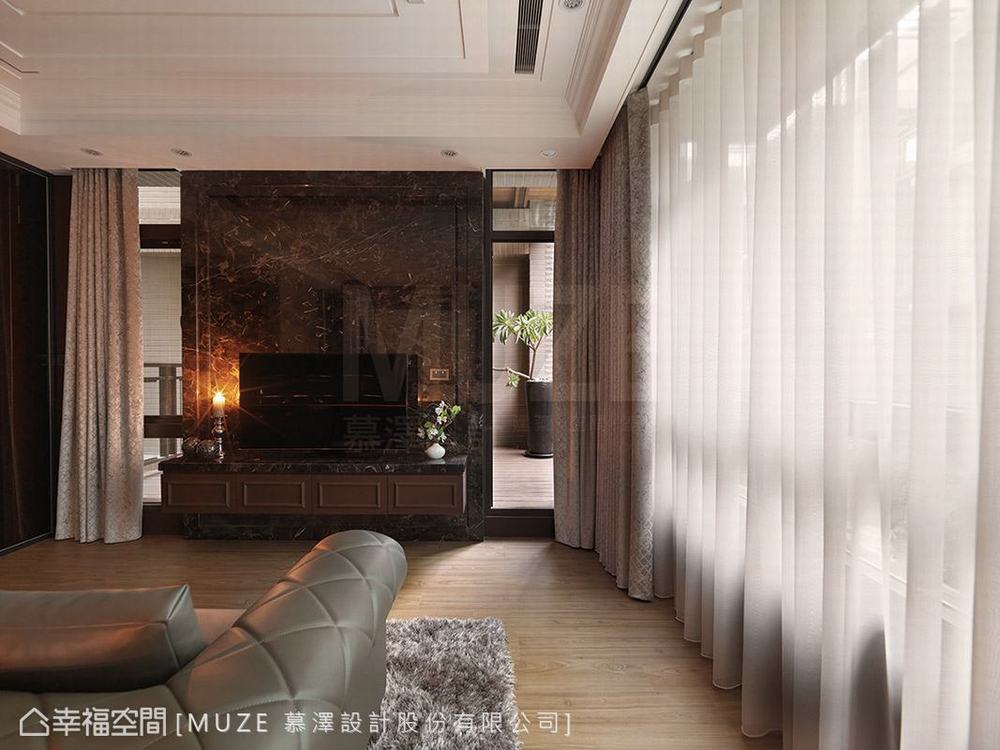 三居 现代 卧室图片来自幸福空间在线面切割 缔造132平隐境之美的分享