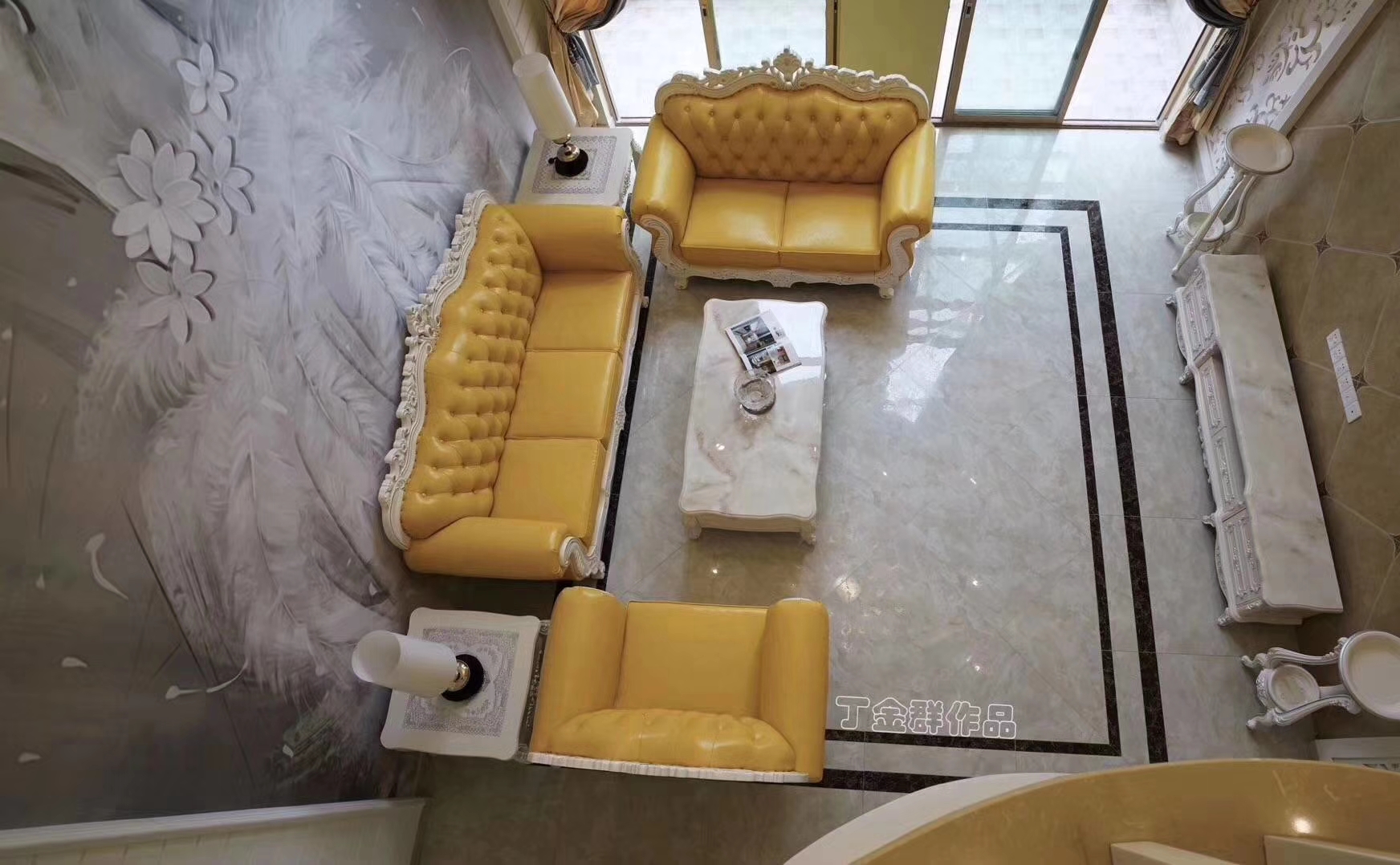 别墅 客厅图片来自金煌装饰有限公司在大女主时代简欧风格的分享