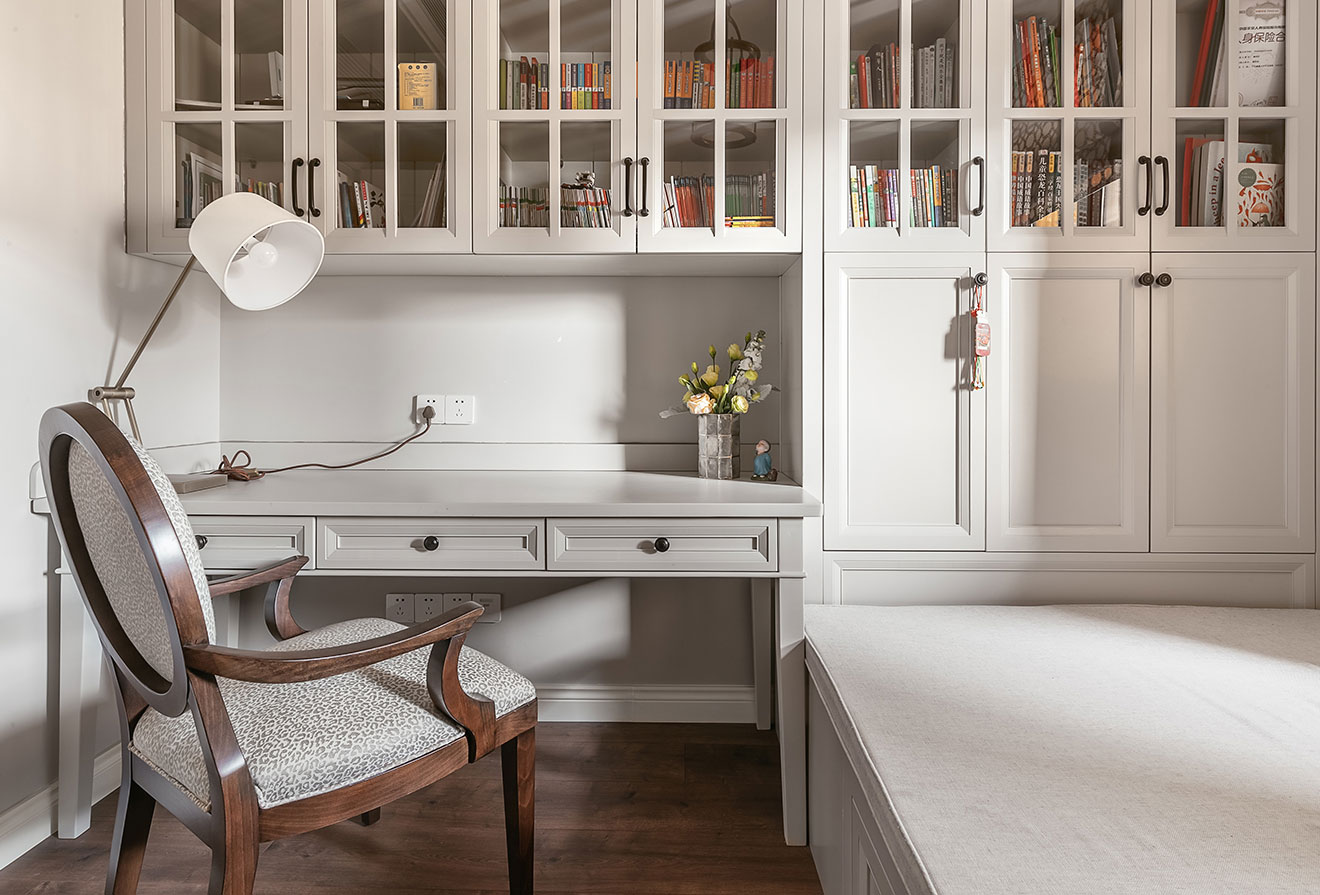 简约 美式 书房图片来自别墅设计师杨洋在宁静美式风格设计-简约之美的分享