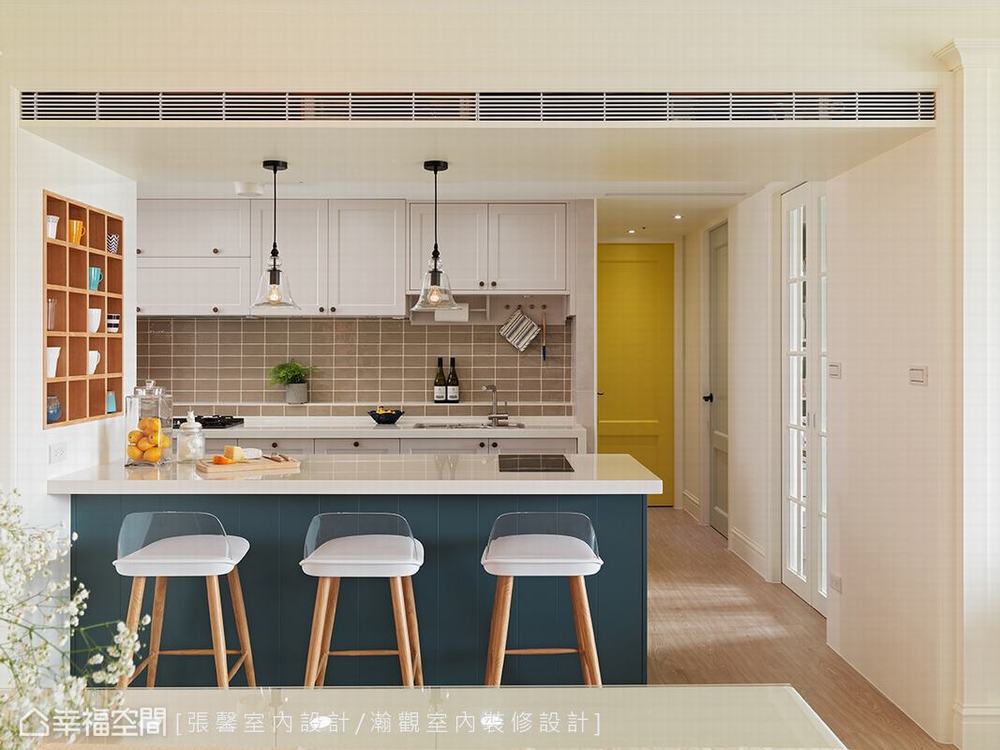 二居 美式 厨房图片来自幸福空间在纯真而典雅 112平日光美式居宅的分享