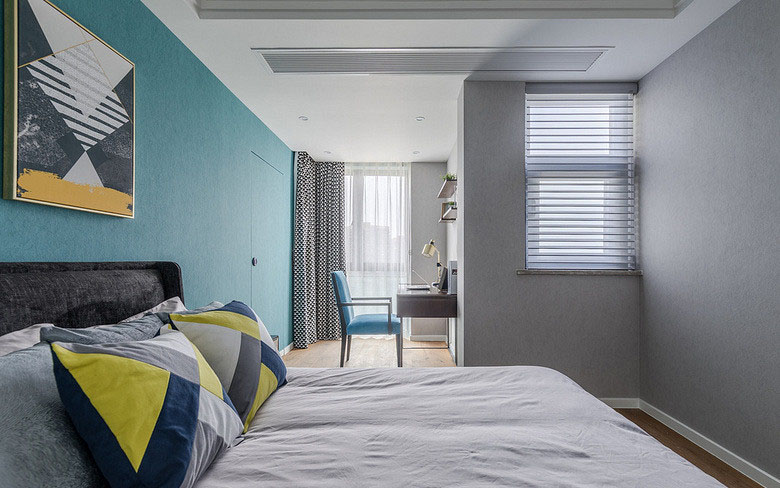 卧室图片来自家装大管家在自然与时尚 130平现代轻奢舒适居的分享