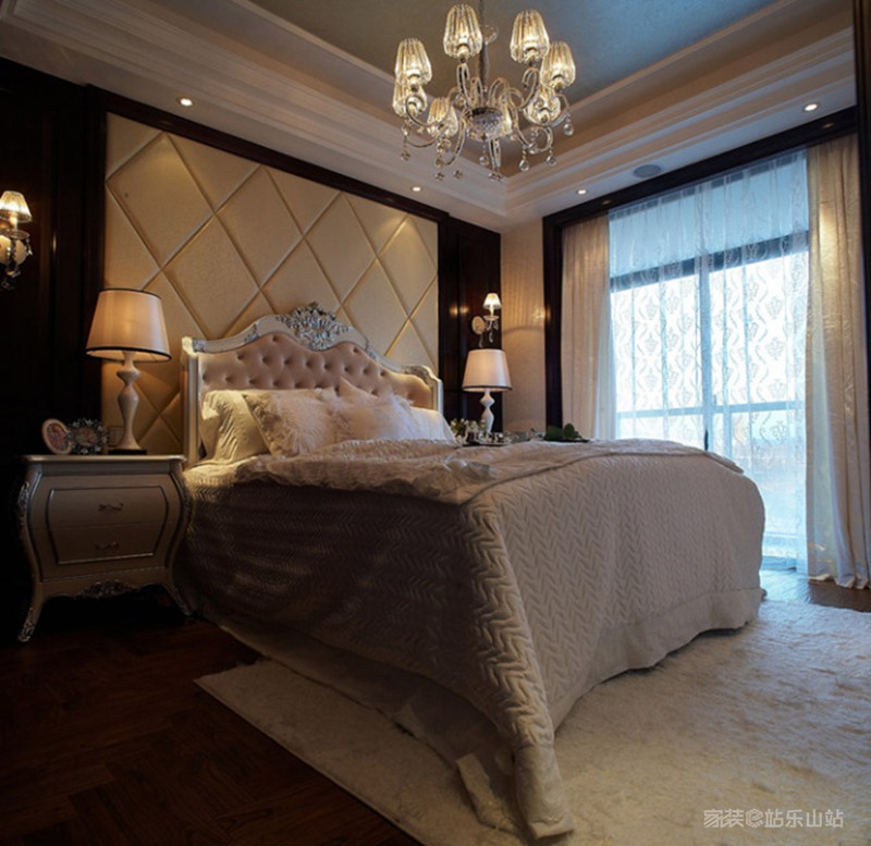 欧式 二居 小资 卧室图片来自宜宾宅心装饰在83平欧式实景图的分享