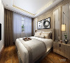 卧室的设计舒适大气，家具的颜色选择大部分为深木色色，整体设计很舒适，适合居住。