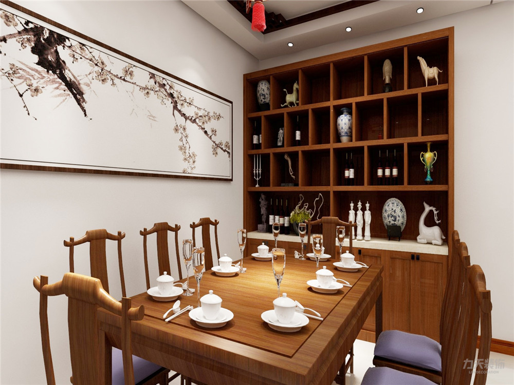 中式 二居 白领 收纳 80后 小资 餐厅图片来自阳光力天装饰在力天装饰-江南苑75㎡-中式的分享