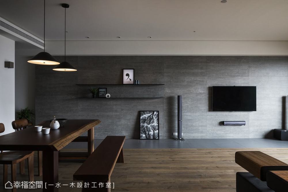 禅风 三居 客厅图片来自幸福空间在沉稳洗炼 132平现代简约禅风雅居的分享