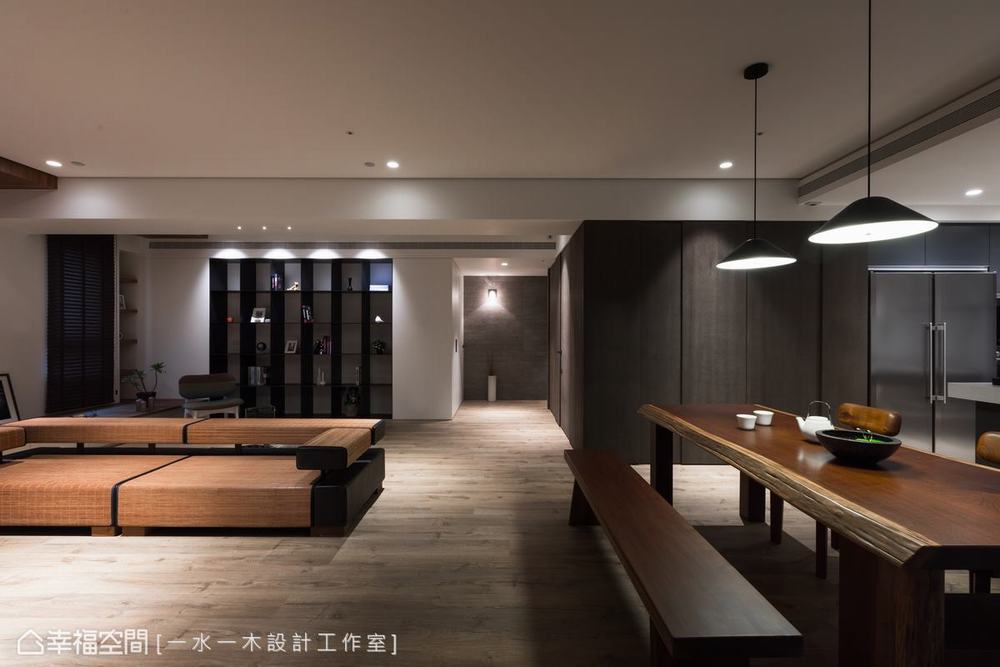 禅风 三居 餐厅图片来自幸福空间在沉稳洗炼 132平现代简约禅风雅居的分享